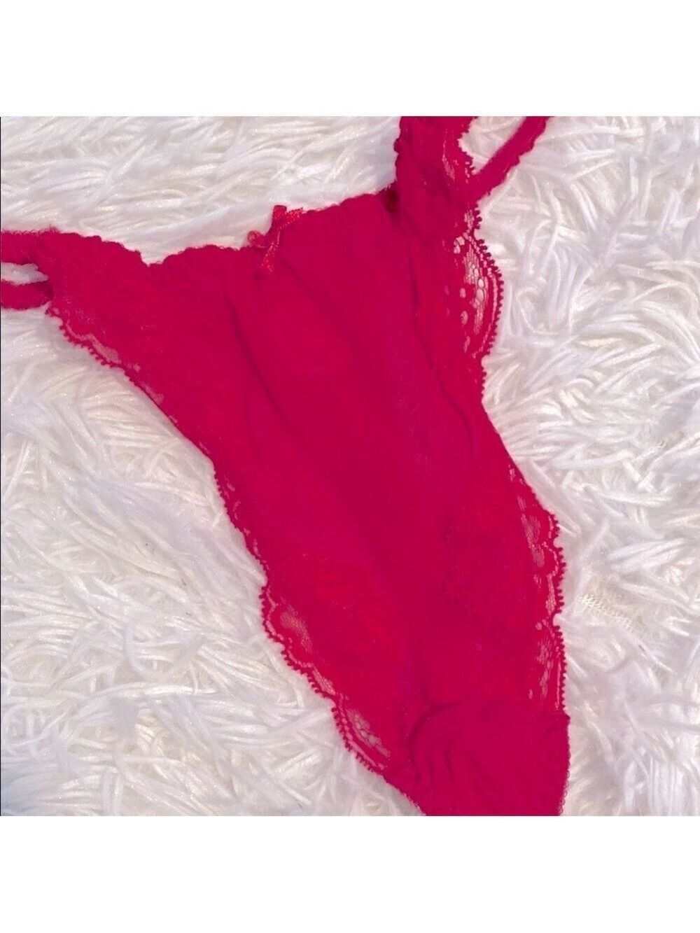 Victoria’s Secret vintage silk Lace thong